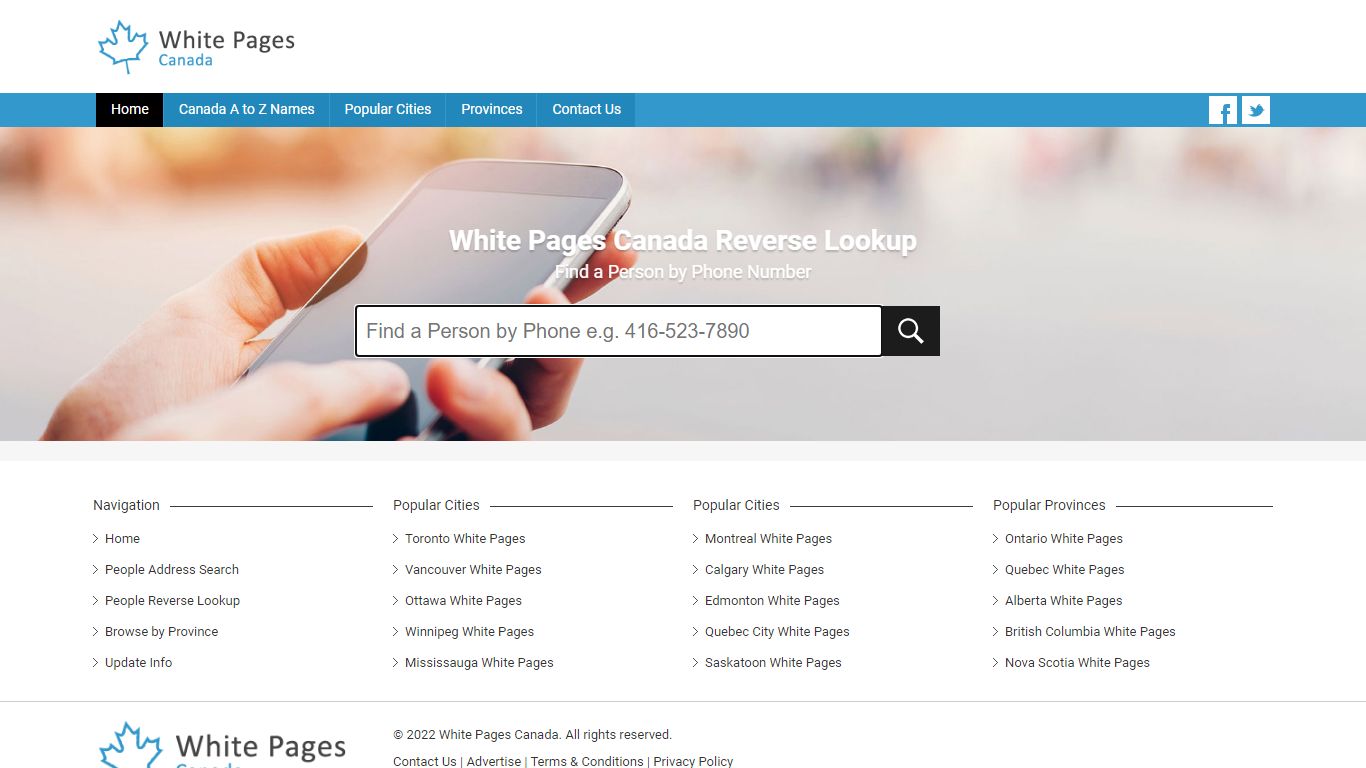 Reverse Lookup , White Pages Canada